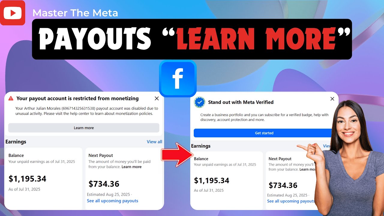 How To Fix Facebook Payouts &ldquo;Learn more&rdquo; | Payout Account Is Restricted From Monetizing 2025