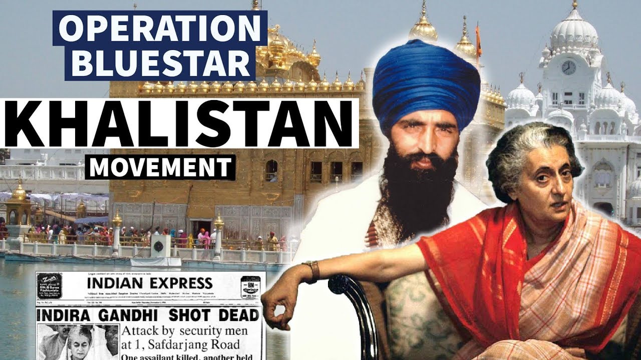 Operation Blue Star and Khalistan Movement - Post Independence History of India in English