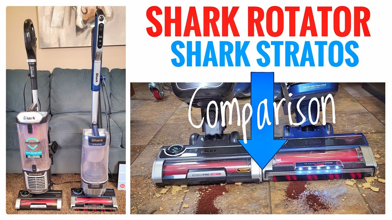 Shark Stratos vs Rotator Upright Vacuum Cleaner Comparison