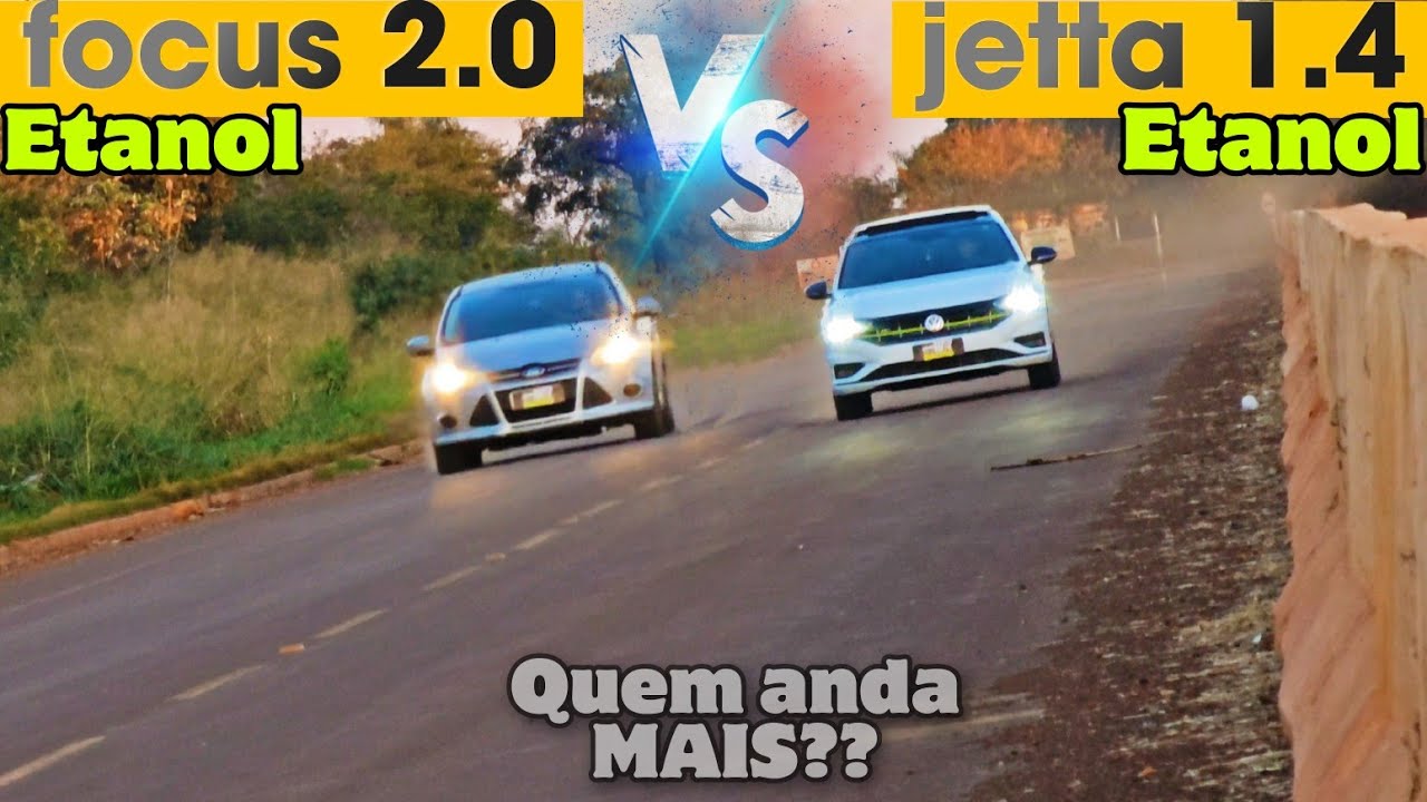 JETTA 1.4  VS FOCUS 2.0 //Etanol pra Etanol QUAL ANDA MAIS??
