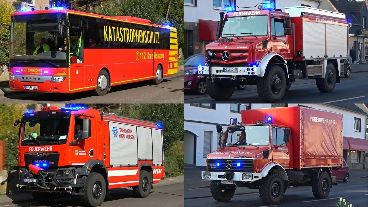 [GROẞER WALDBRAND bei WEGBERG!] 2 LÄNDER & KREISE im GROẞEINSATZ | Einsatzfahrten zur GROẞÜBUNG
