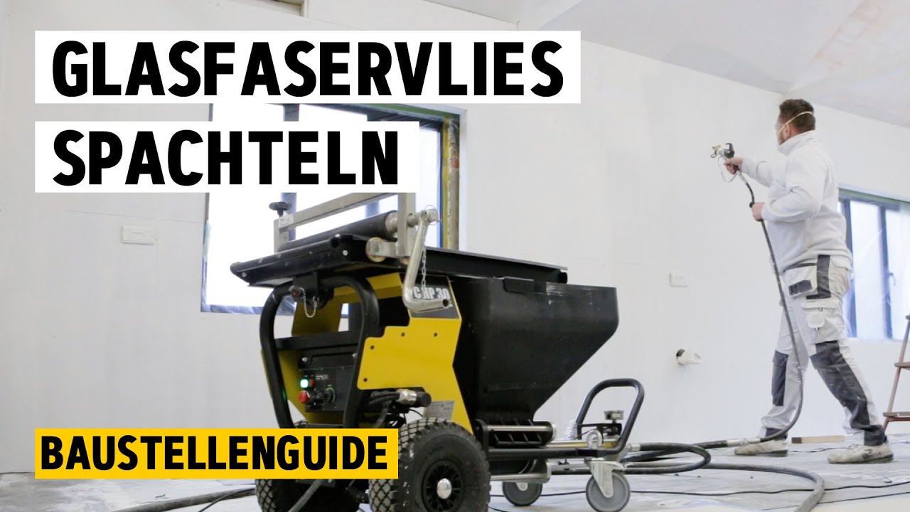 Glasfaservlies airless spachteln mit der WAGNER PlastCoat HP 30