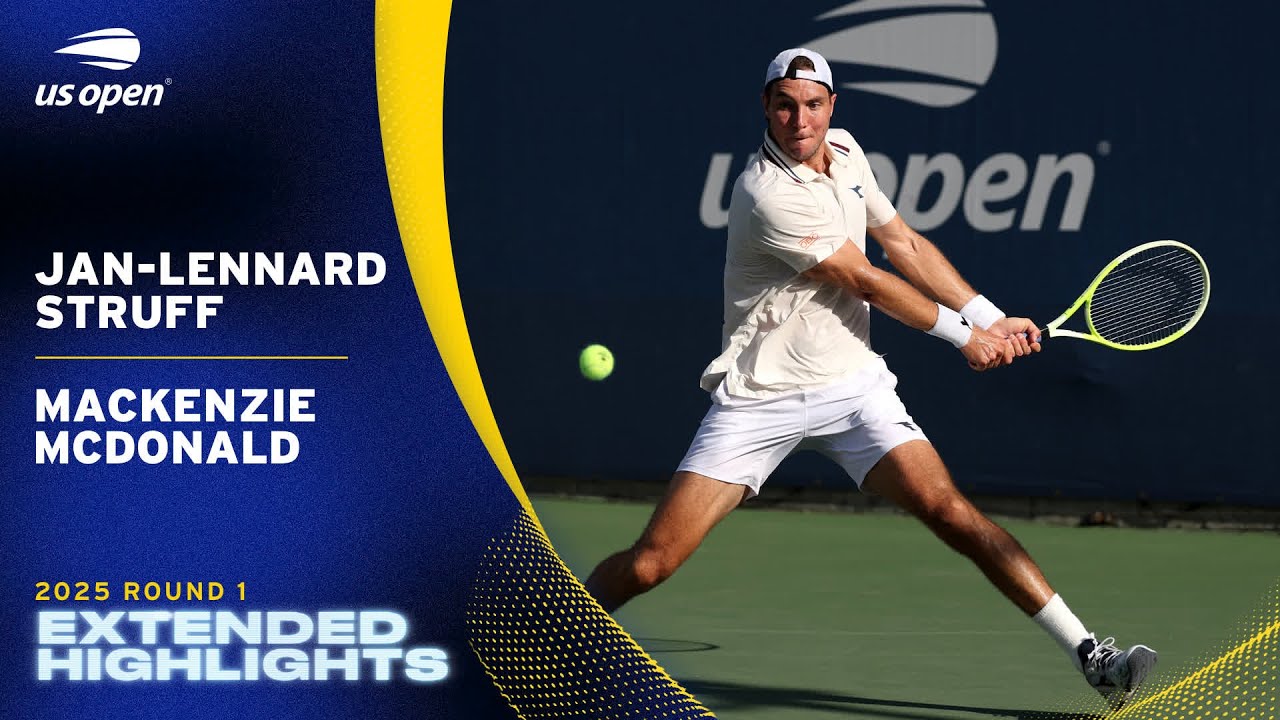 Jan-Lennard Struff vs. Mackenzie McDonald Extended Highlights | 2025 US Open Round 1