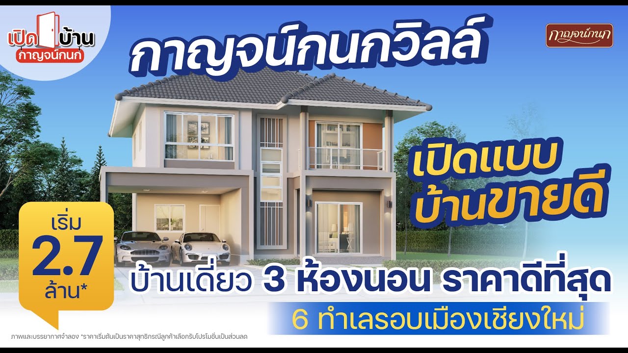 เปิดบ้านกาญจน์กนก EP.4 | นภากาญจน์ บ้านเดี่ยวแบบบ้านขายดี 6 ทำเลรอบเมืองเชียงใหม่