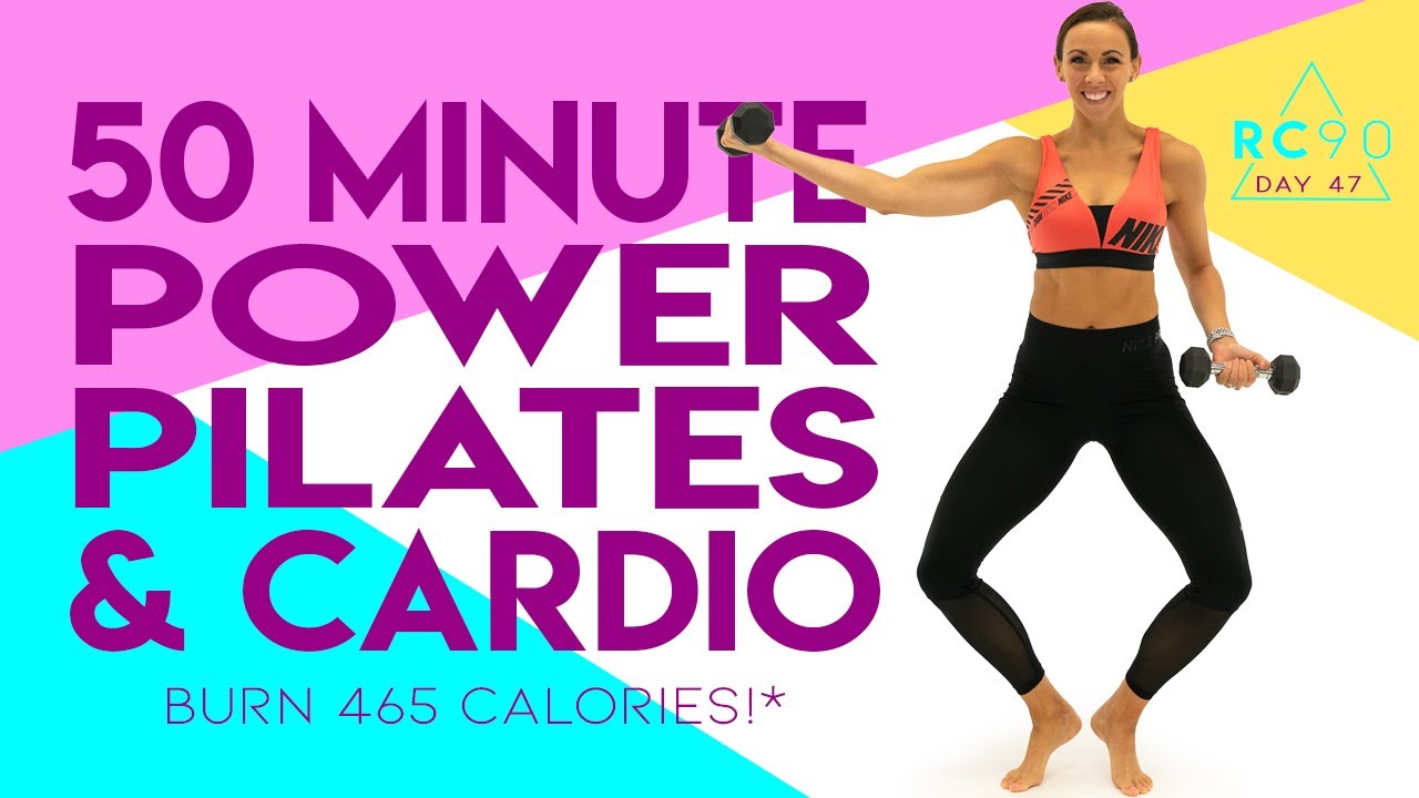50 Minute Power Pilates and Cardio Workout 🔥Burn 465 Calories!* 🔥 Day 47