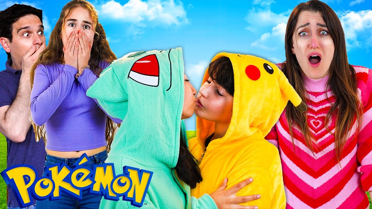 SI SONO INNAMORATI!!SOPRAVVIVIAMO NEI VIDEOGIOCHI NELLA VITA REALE 24 ORE CHALLENGE BACIO POKEMON!