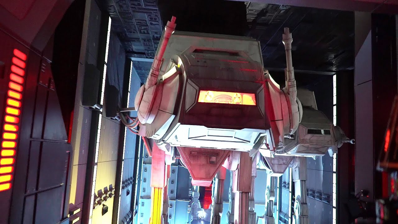 Star Wars Trackless Ride: Rise of the Resistance POV Low-Light | Disneyland