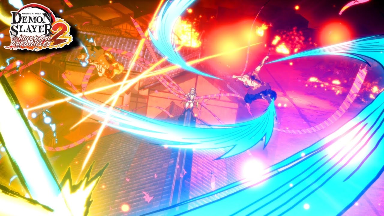 Epic moment of Zenitsu and Inosuke fighting against Daki - Demon Slayer The Hinokami Chronicles 2