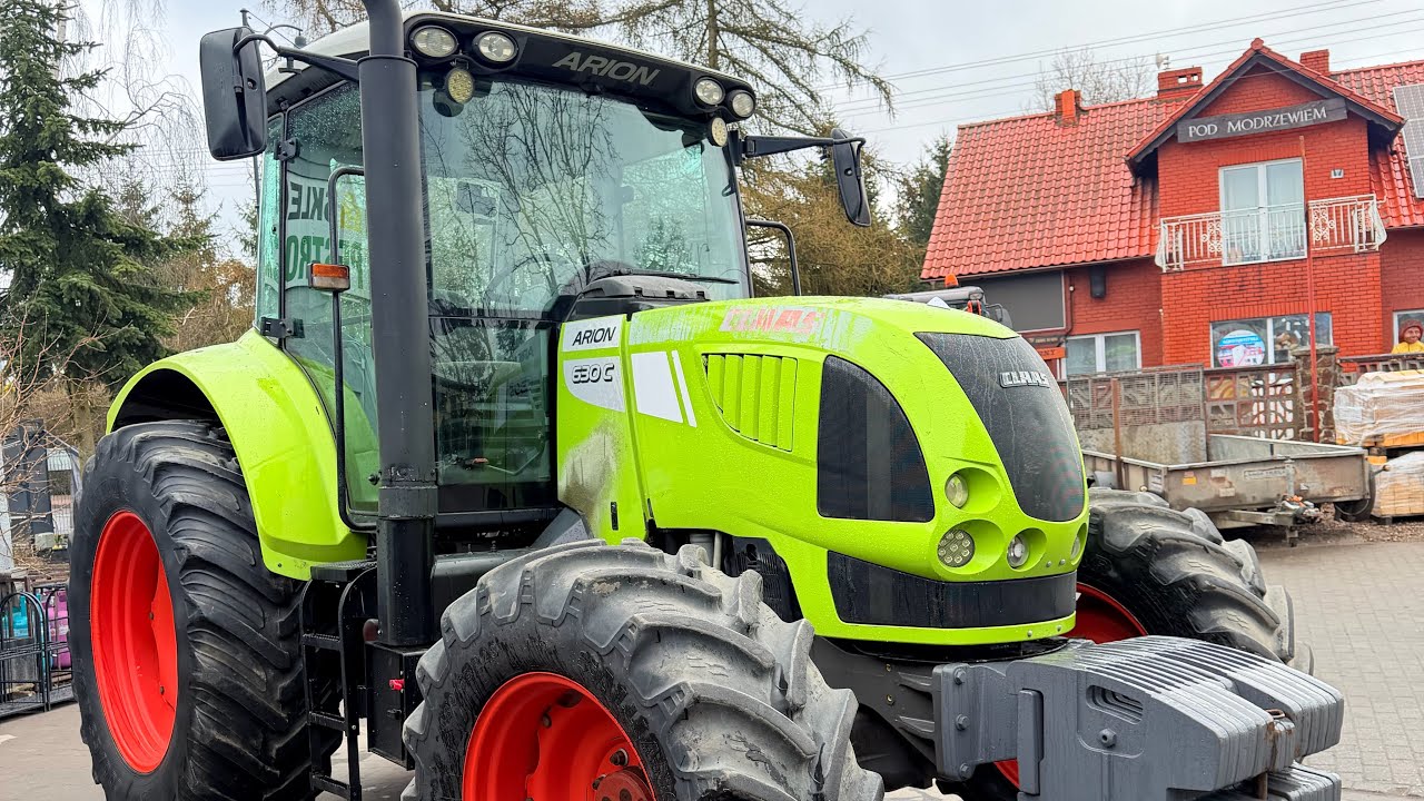 Claas Arion 630C, silnik JOHN DEERE 6 cyl 150KM, pneumatyka, obciążniki, prezentacja/review
