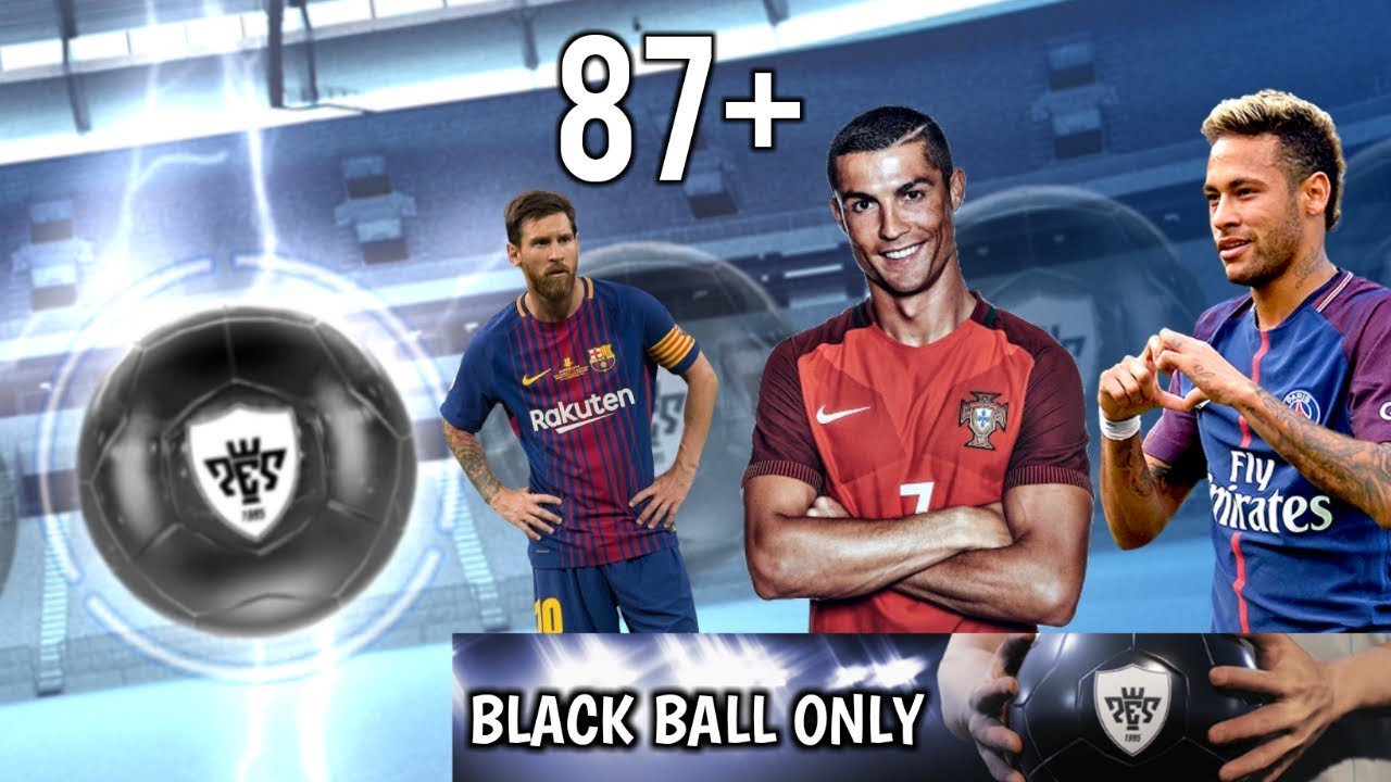 How to get 87+ rated black ball easily? Trick pes 2019 mobile