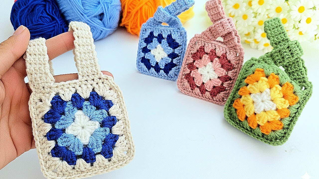 Crochet & Sell! 💵 Cute Mini Bag Keychain Everyone Loves