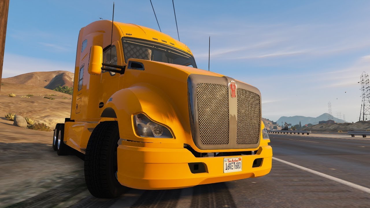 [GTA5-Mods] Kenworth T680 Semi truck