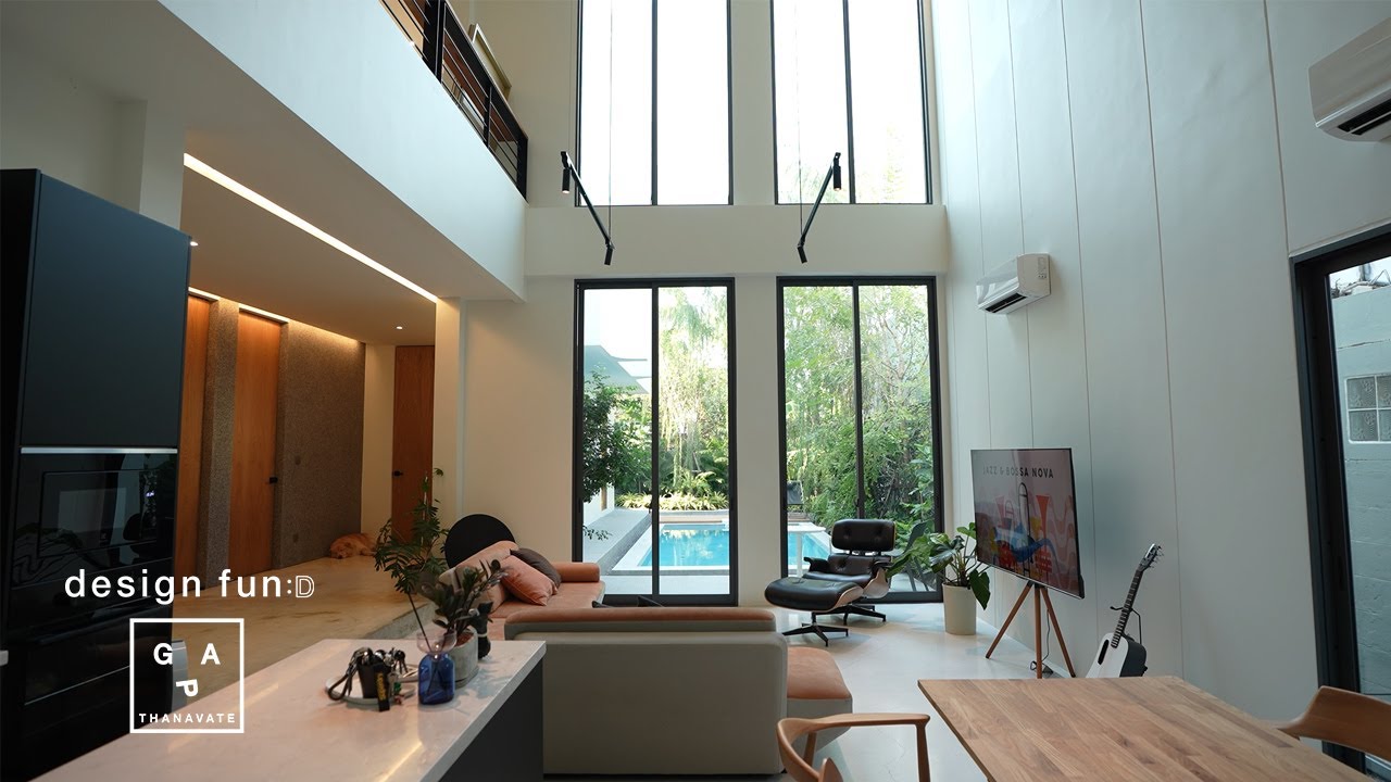 TK Haus : บ้านบนที่ดิน 103 ตร.วาที่มาครบทั้ง double volume คอร์ทและสระว่ายน้ำ (ENG. SUB.)