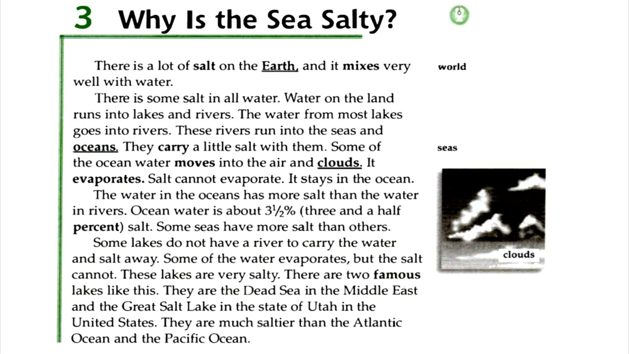 Facts and Figures - Unit 2: How? Why?   Lesson 3: Why is the sea salty?