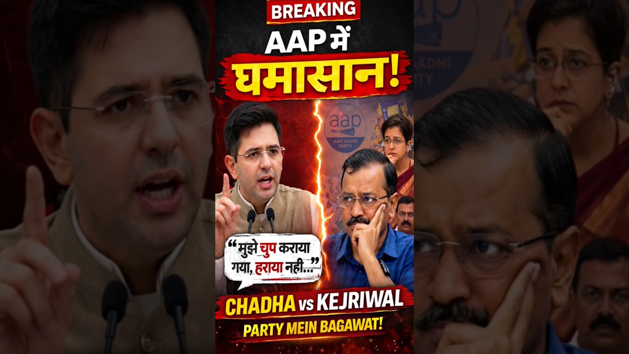 AAP in Crisis! 😱 Chadha vs Kejriwal | Open Rebellion Inside Party #raghavchadha