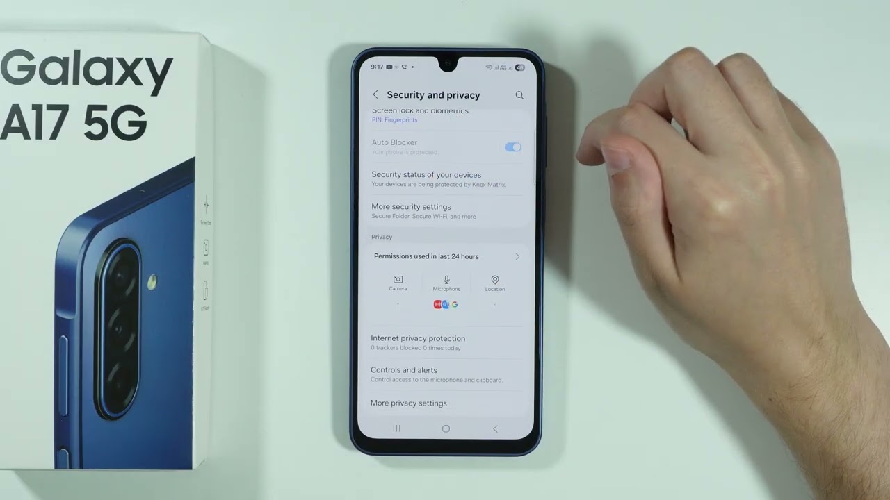 Samsung Galaxy A17: How to Turn ON/OFF Auto Blocker