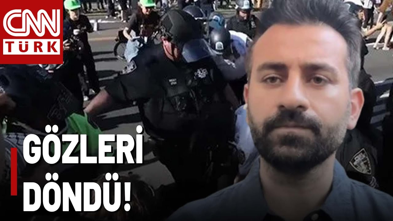 ABD Polisi 'Filistin'e Destek' Yürüyüşünde Türk Gazeteciye Saldırdı! Fatih Aktaş O Anları Anlattı!