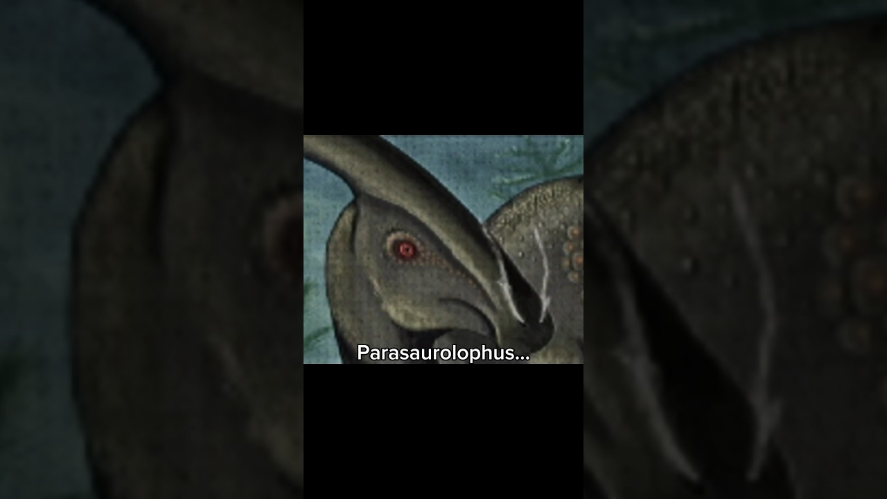 The only confirmed dinosaur sound is so creepy #extinct #dinosaur #prehistoric #parasaurolophus