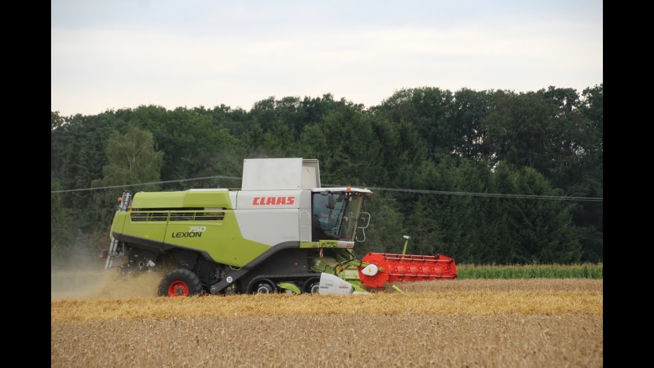 [GoPro/Phantom] Weizen dreschen | Claas Lexion 560 & 750 | Lohnunternehmen J.König