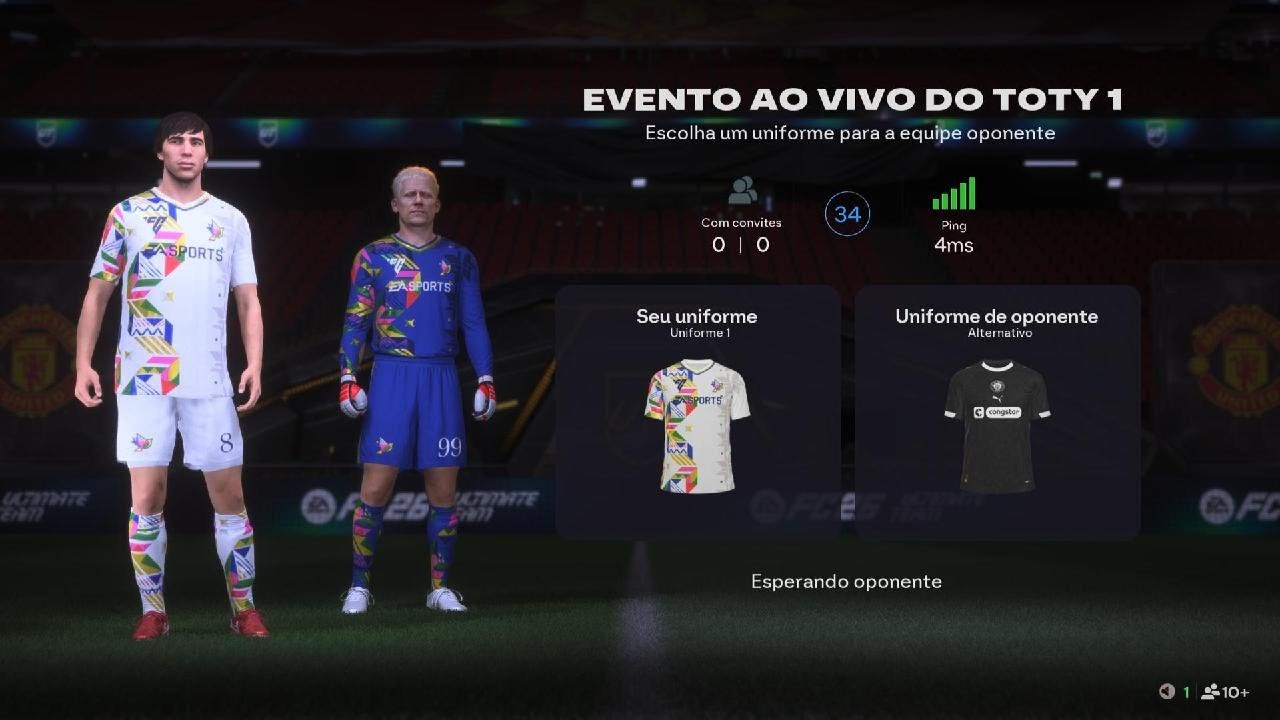 EVENTO AO VIVO DO TOTY 1: EA SPORTS FC 26_ AMISTOSOS ON LINE. PS5. 