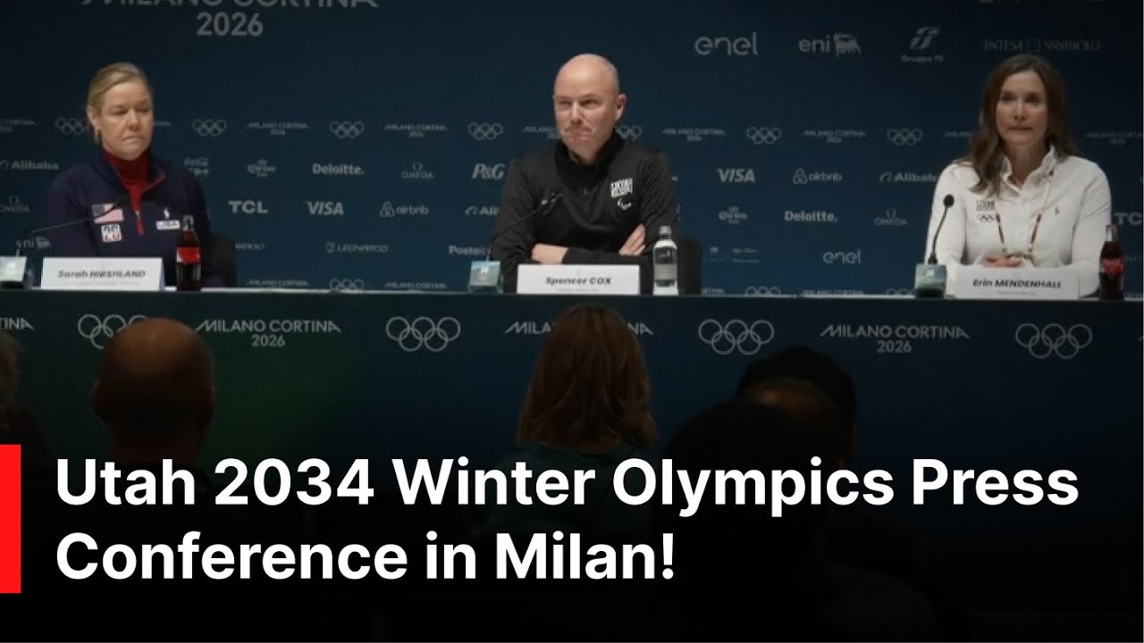 FULL PRESSER: Utah 2034 Winter Olympics Organisers Hold Press Conference in Milan | AD1Z