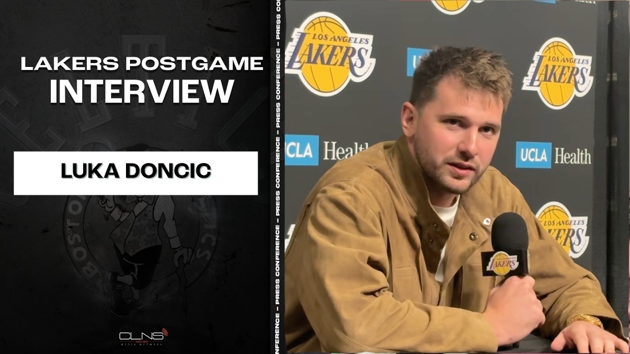 Luka Doncic Heaps BIG PRAISE on Hugo Gonzalez | Celtics vs Lakers Postgame Interview