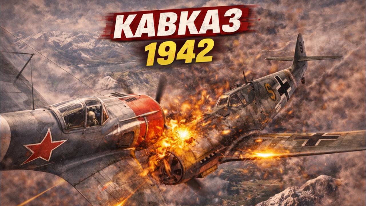Битва за Кавказ 1942 Messerschmitt BF109K4 vs Mustang P-51D