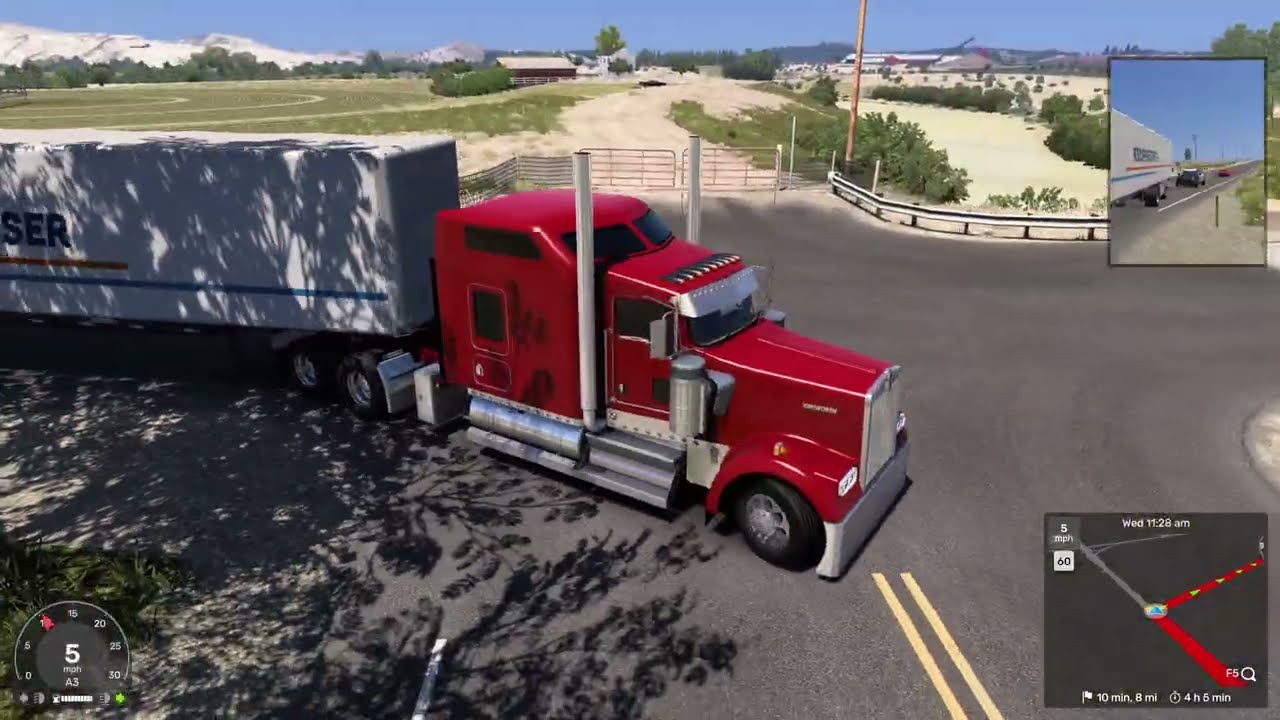 Kenworth W900 straight piped | American Truck Simulator| Idaho