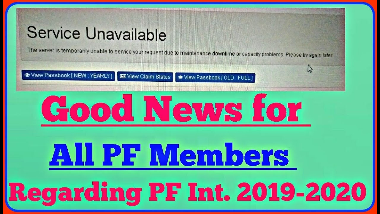 Good News for PF members about PF interest 2019-2020? When will the interest be given in 2019-202...