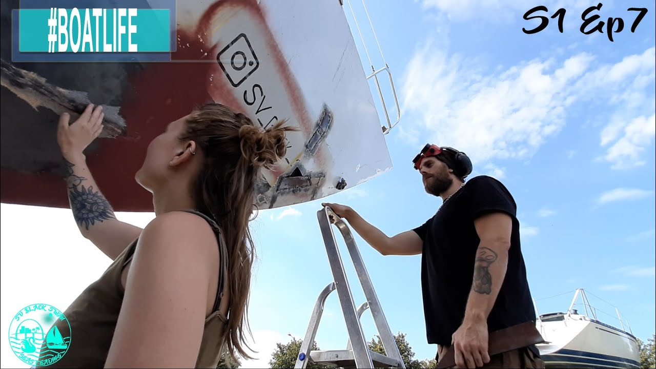#BOATLIFE [S1, Ep7] Repairing And Preparing A Bruce Roberts 34 Steel Sailboat To Be A Homest...