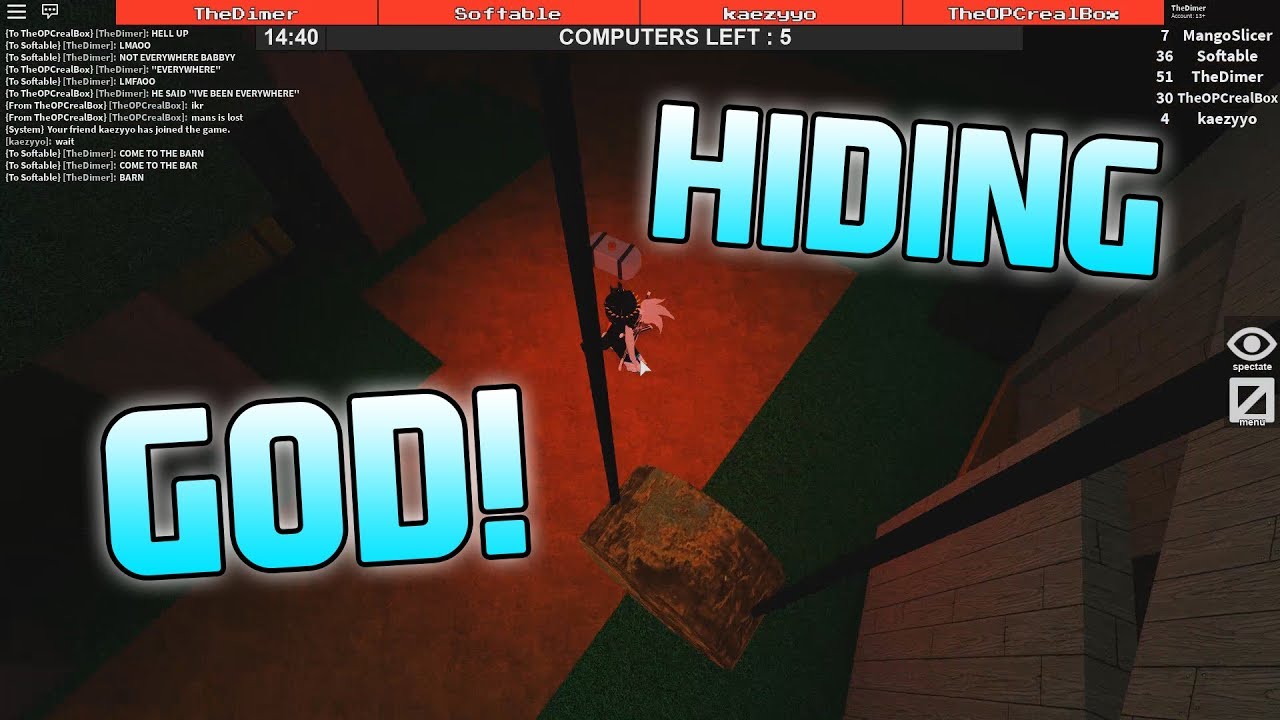HIDING GOD! [Flee The Facility ROBLOX]