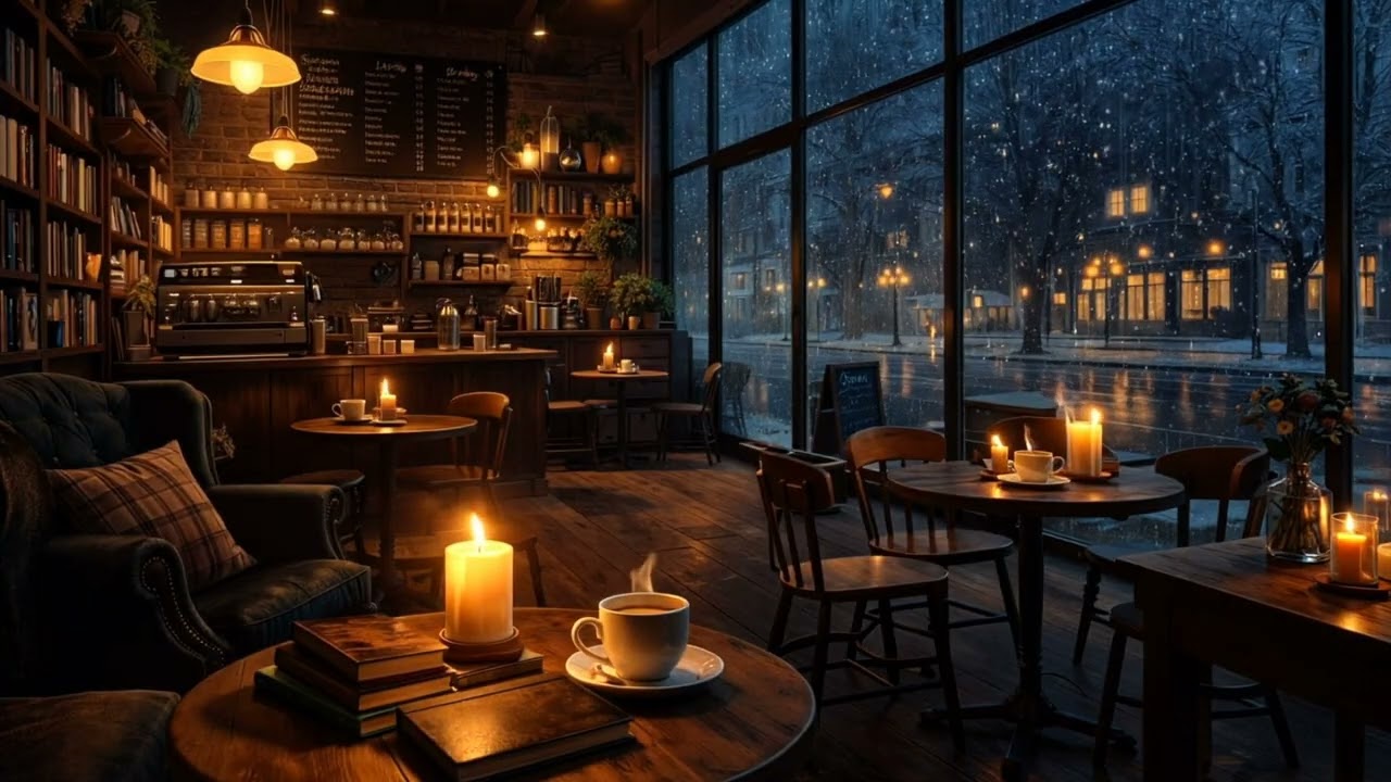 Jazz Café ☕ | Smooth Relaxing Jazz for Cozy Nights & Study