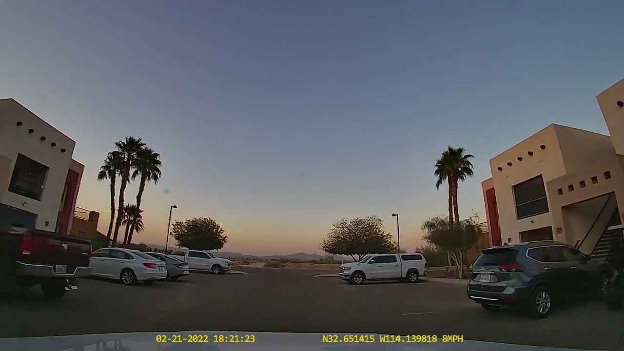 Coyote Wash Condos drive-around in Wellton Arizona U/S.A., dashcam view on 21-FEB-2022.