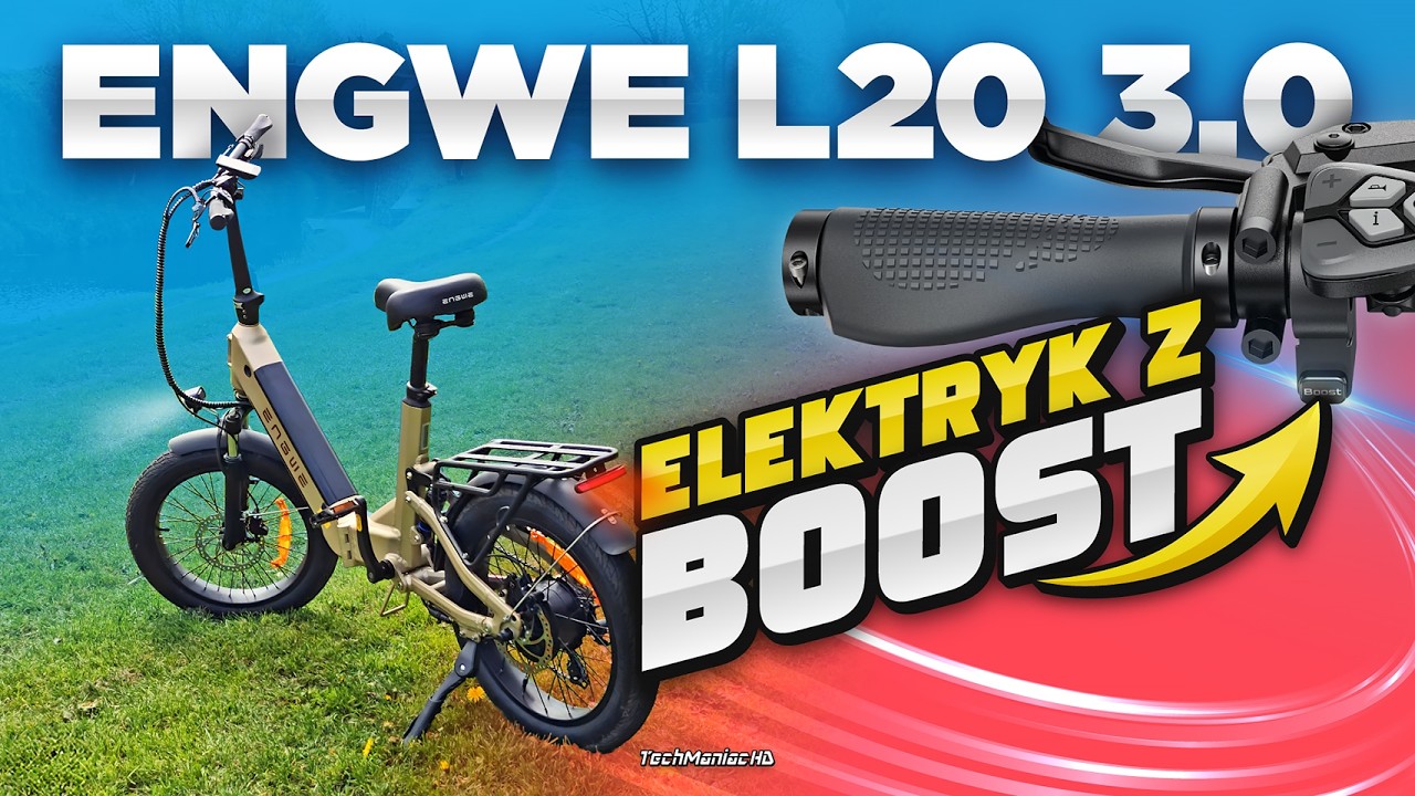 Engwe L20 3.0 Boost 🚴‍♂️💨 Składany Rower Elektryczny mający zasięg i MOC! 💥 [TEST i RECENZJA e-bike]