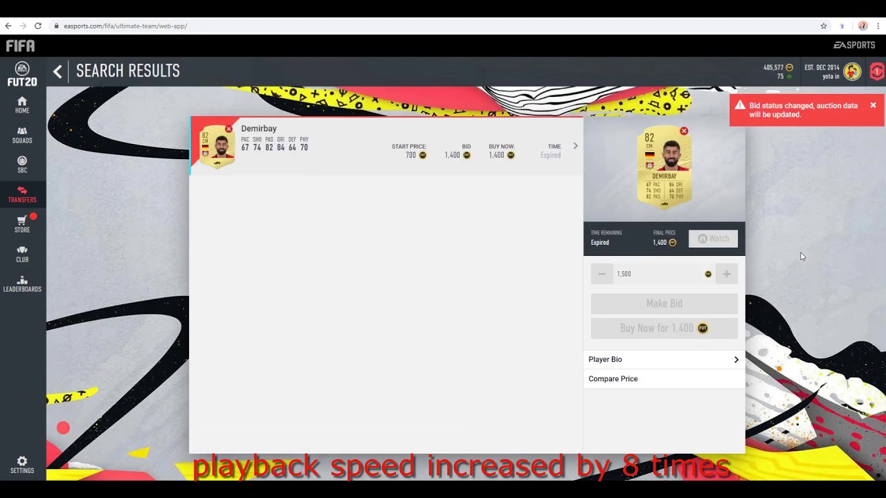 FUT exeSniper. Demirbay snipe. FIFA 21 AUTOBAYER | SNIPER | TRADE