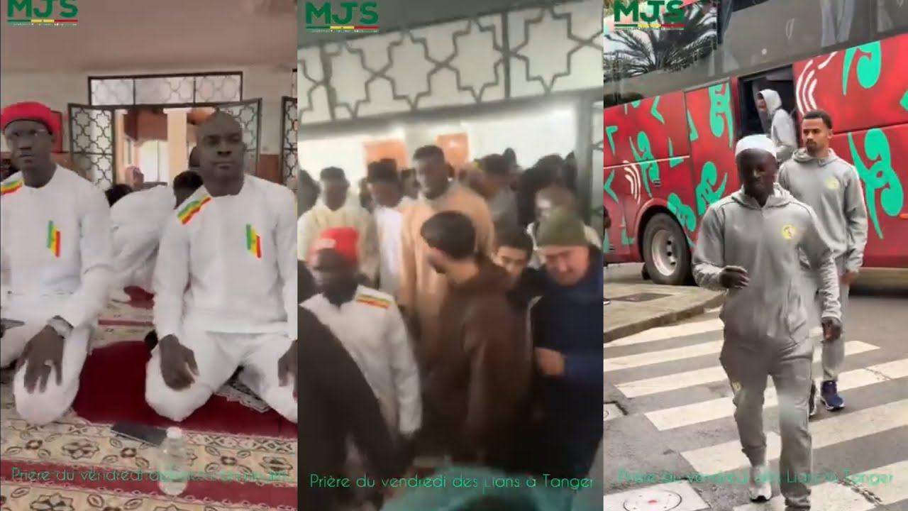 Les lions de la Téranga ont effectué la prière du vendredi (Jummah) à la mosquée de Tanger.