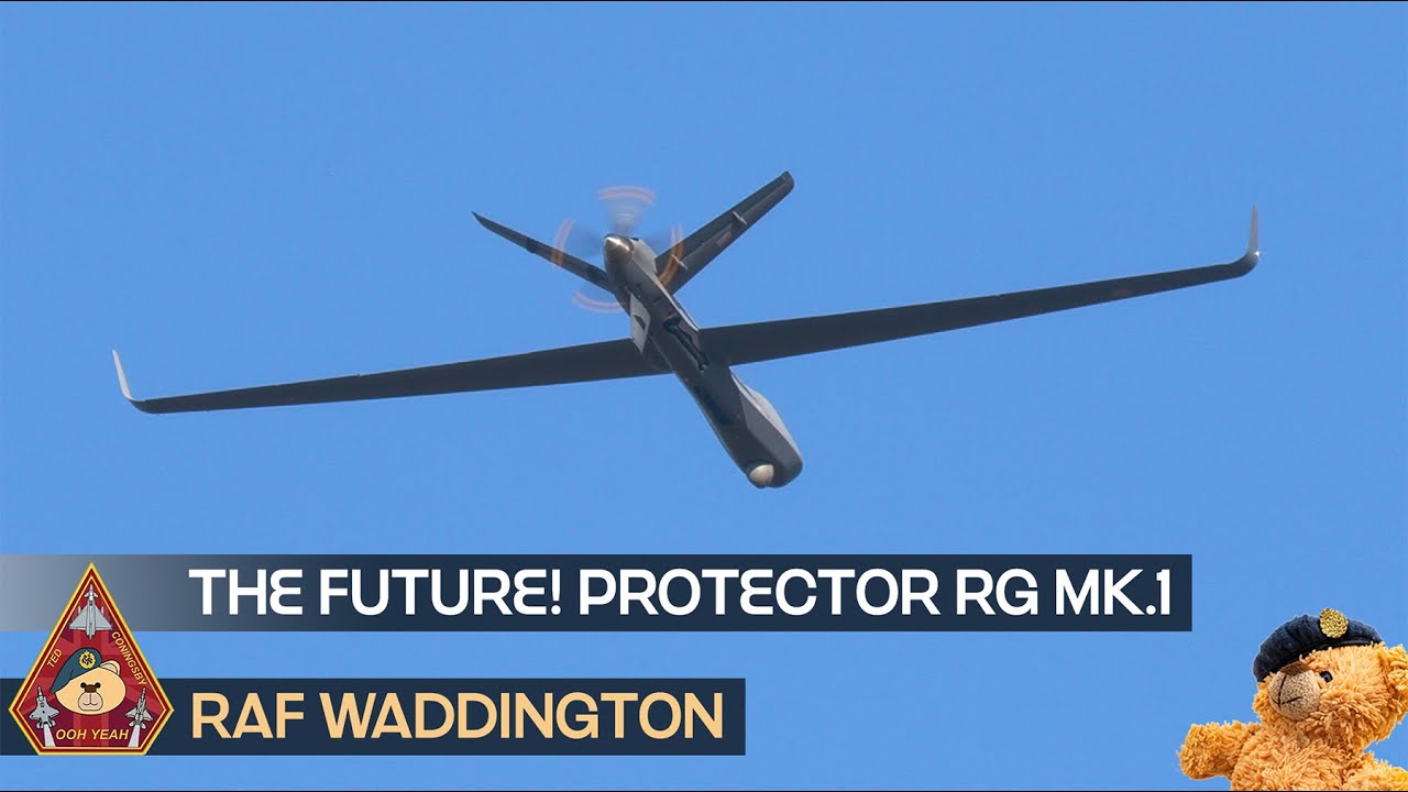THE FUTURE! NEXT GENERATION REMOTELY PILOTED AIRCRAFT RAF PROTECTOR RG MK.1 • GENERAL ATOMICS ASI