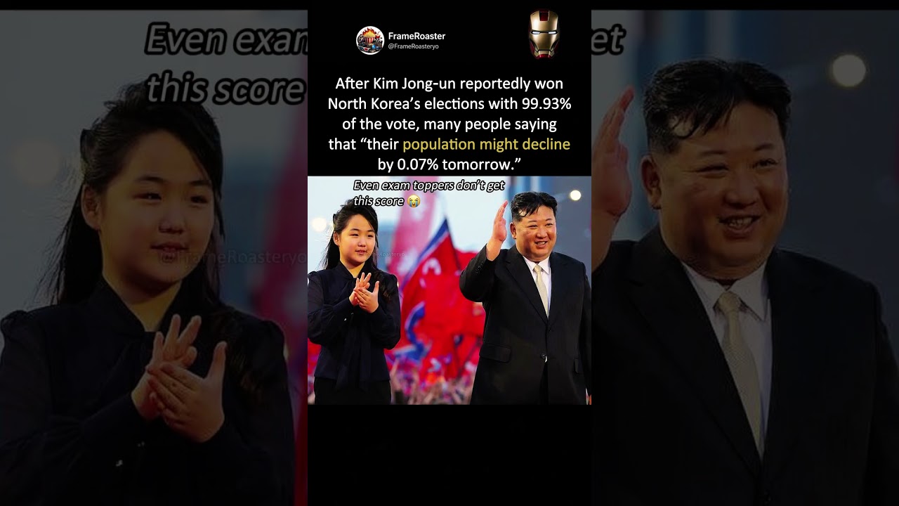 Kim Jong-un Wins 99.93% of the Vote&hellip; Internet Went Wild 💀#viral