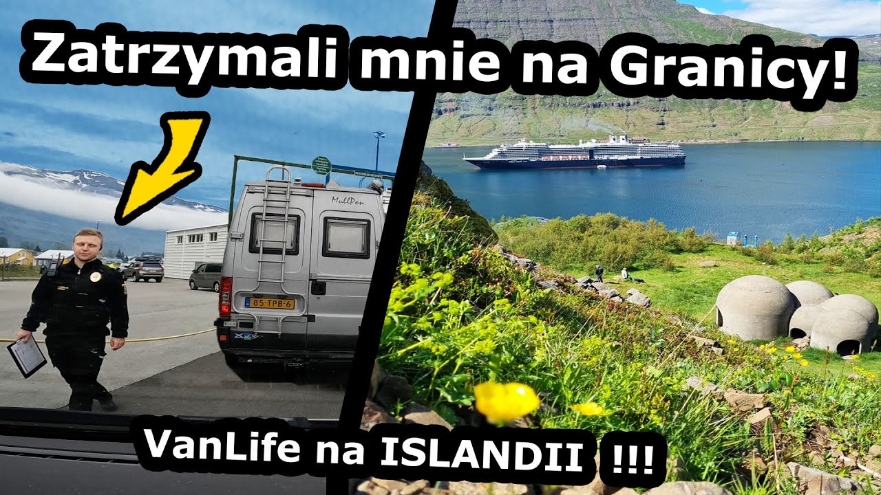 Pierwszy dzień na Islandii !!! - Zatrzymała mnie Policja, Zgubiłem Plecak i Portfel !!! * Prom (833)