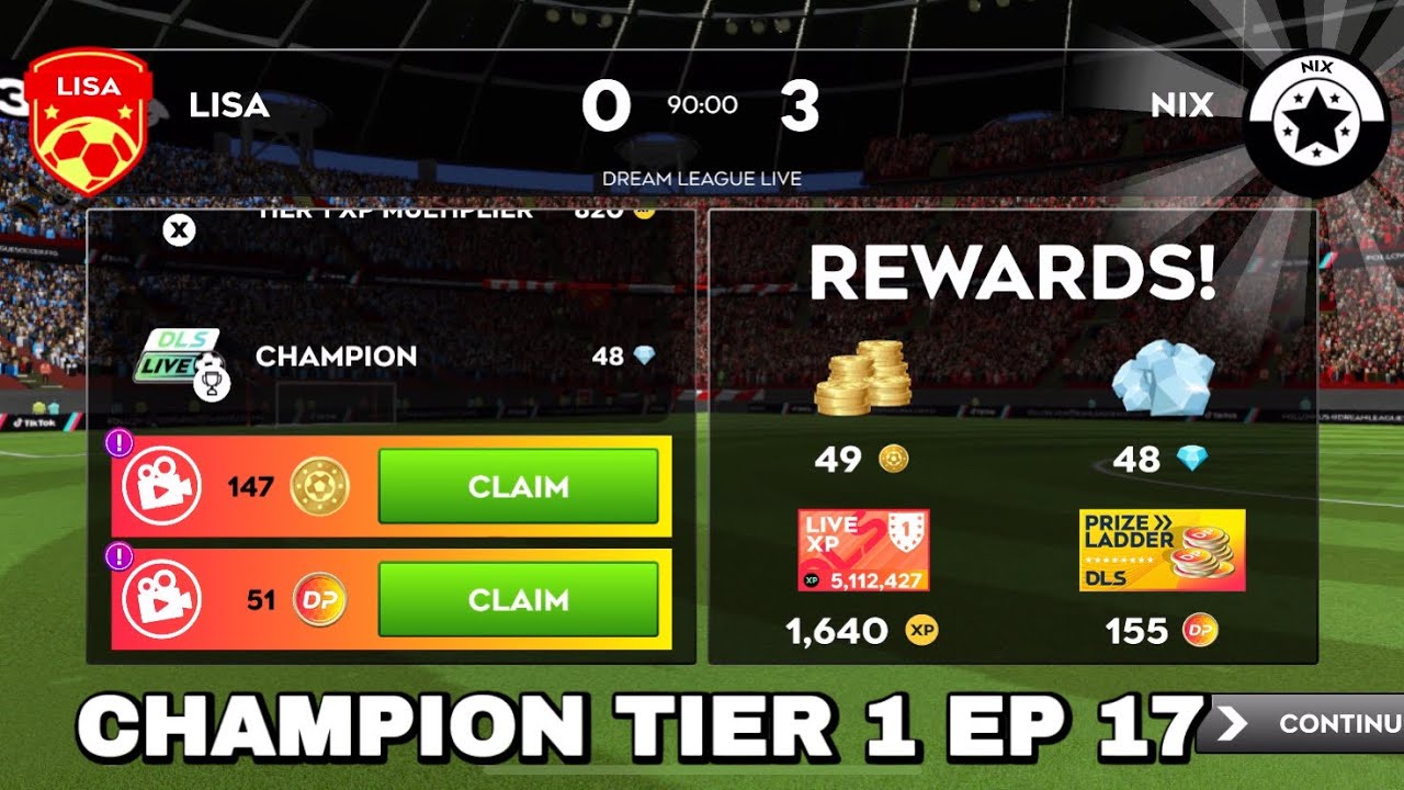 DLS 25 | Action-packed matches | Champion Tier 1 Ep 17