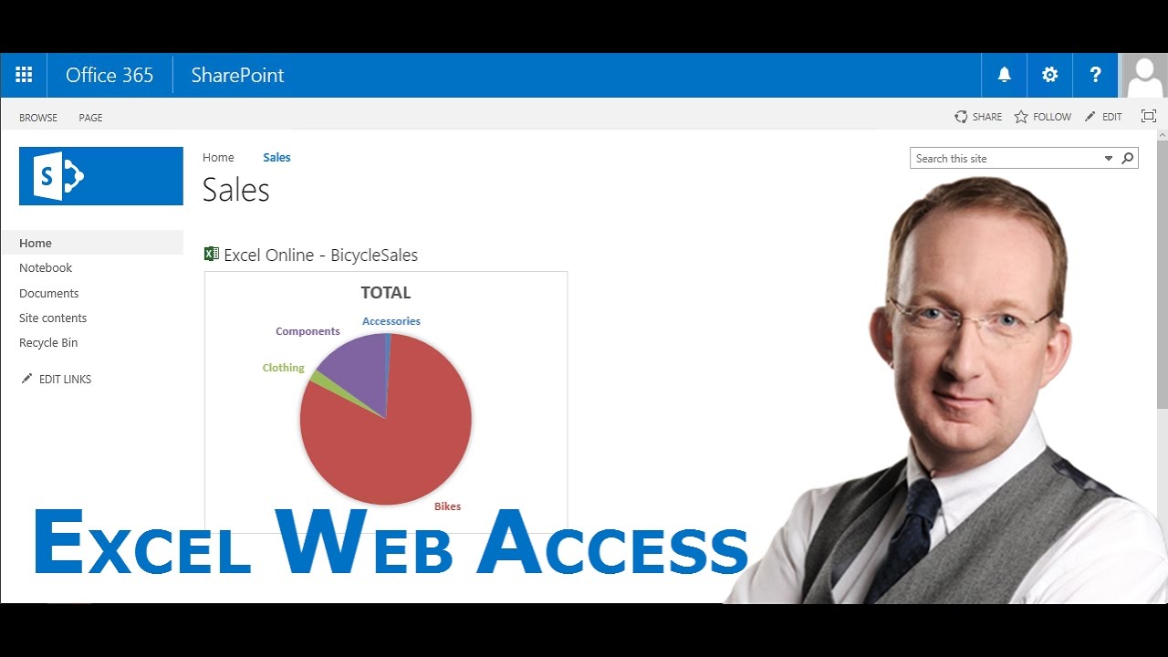 Add a Live Excel Chart to SharePoint with the Excel Web Access Web Part