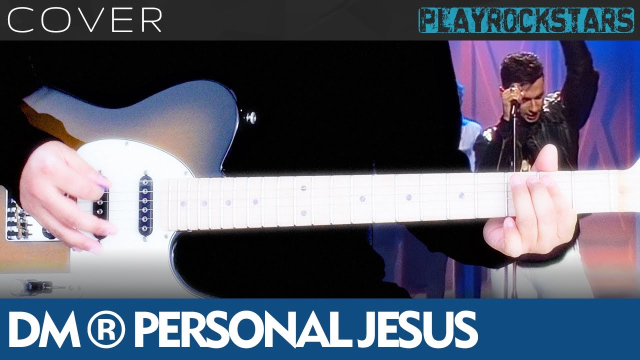 como tocar PERSONAL JESUS en guitarra DEPECHE MODE ⭐️ COVER / ACORDES / RITMO / TABS