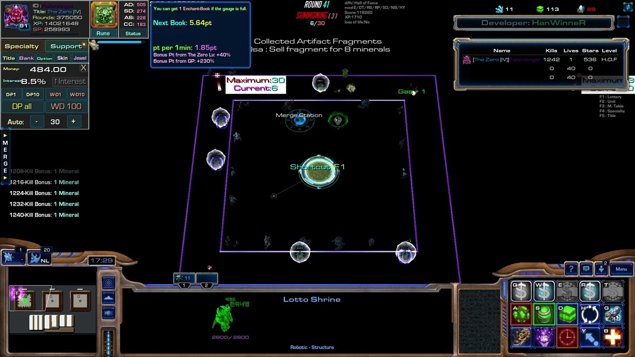 Starcraft 2 Arcade Map Lottery Defense EU Farm Eternal HoF Torment 5 #1