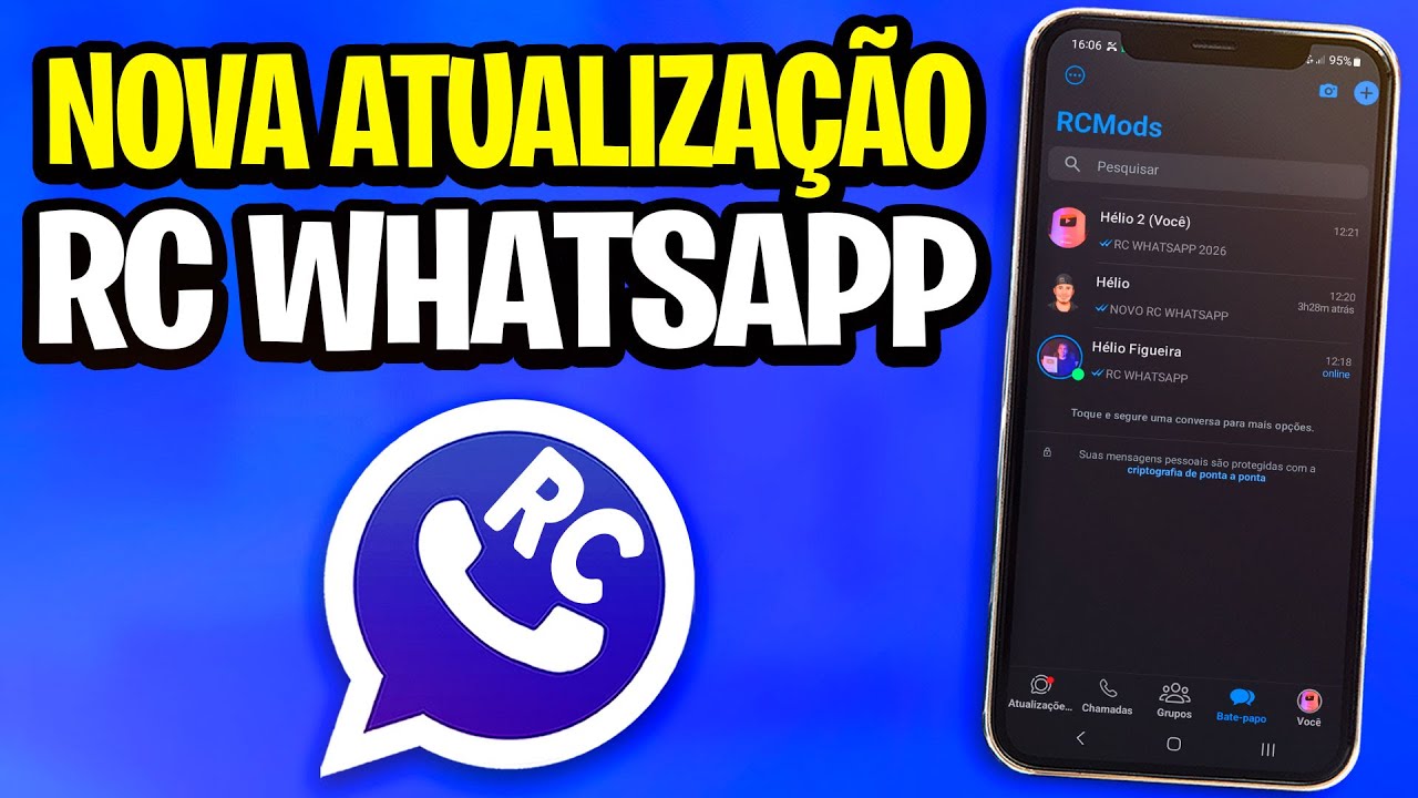 SAIU!🥳RC WHATSAPP ATUALIZADO E FUNCIONANDO COM NÚMERO BANIDO (CORREÇÃO DE BUGS)