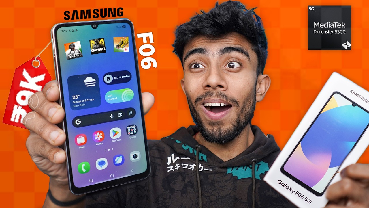 Samsung Galaxy F06 5G With One UI 7🔥 Hard Gaming & Camera Test! MTK Dimensity 6300, 90HZ