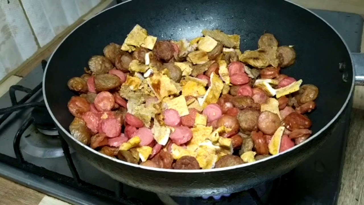 como hacer salchipapas