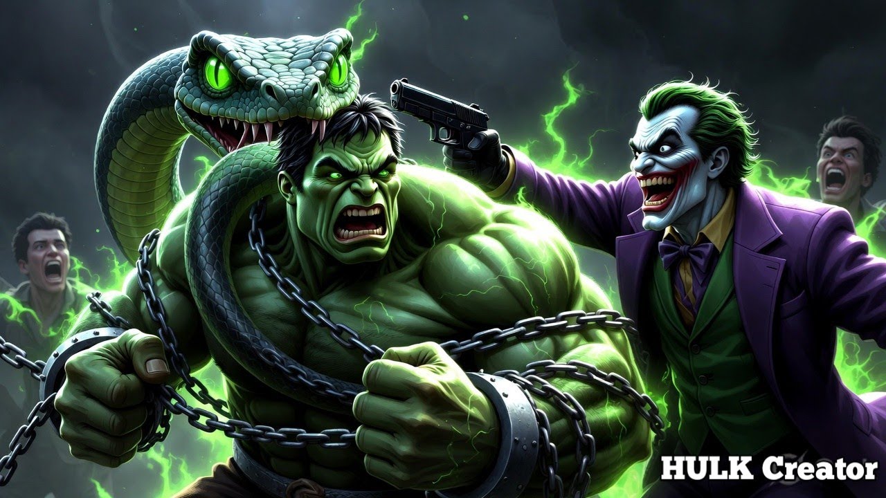 Scientist ने Hulk पर खतरनाक Experiment किया 😱 | Hulk vs Snake vs Joker | #hulk# movie 