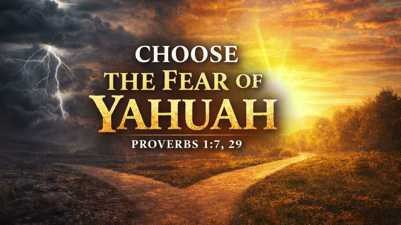 CHOOSE THE FEAR OF YAHUAH   ---   Proverbs 1:7