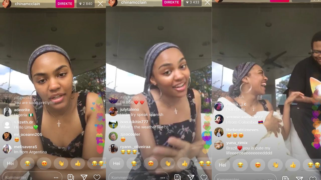 china mcclain on live | FULL VIDEO 21/03/02