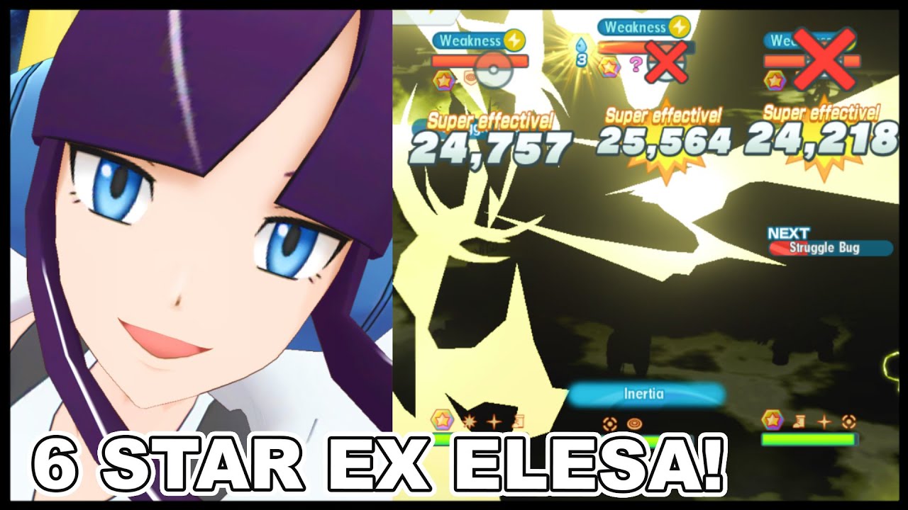 INSANE SYNC NUKE! 6* EX ELESA DELETES EVERYTHING! 3/5 6* EX Zebstrika Showcase! | Pokemon Masters EX